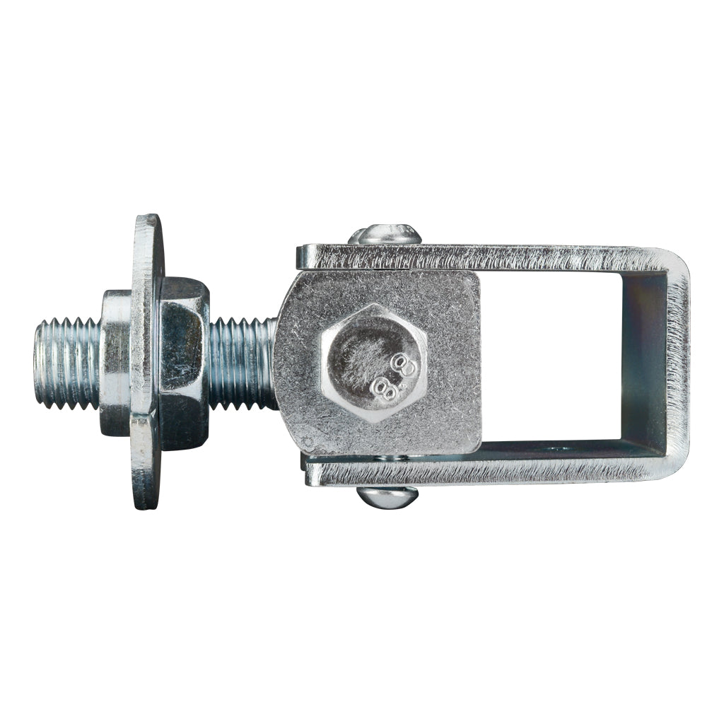Adjustable Gate Hinge With Round Plate To Suit 30mm Box Section