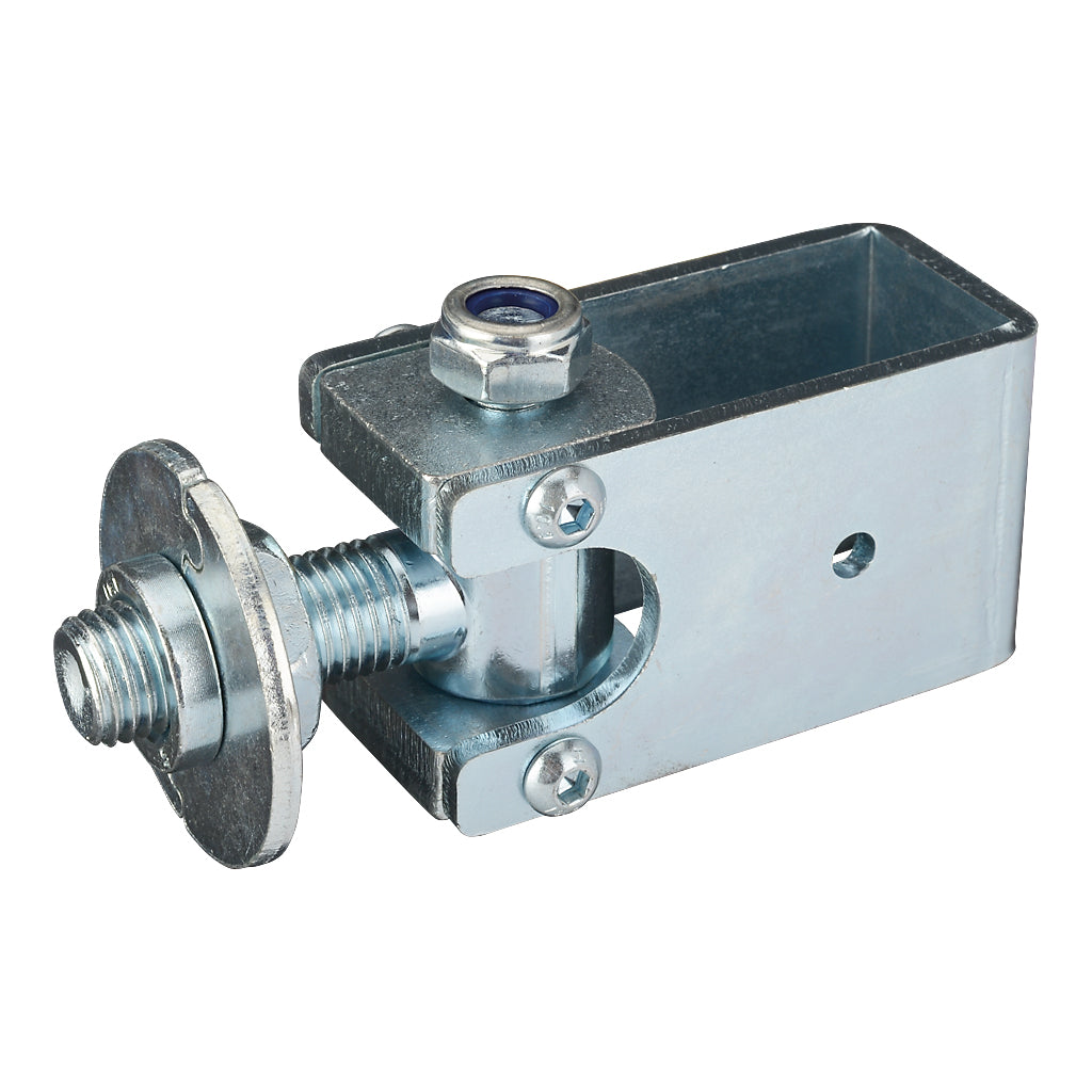 Adjustable Gate Hinge With Round Plate To Suit 50x30mm Box Section