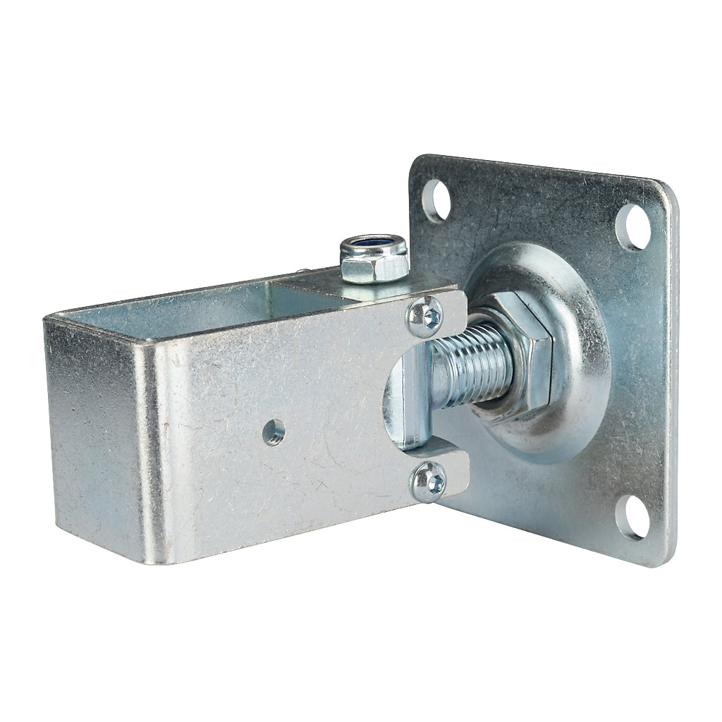 Adjustable Gate Hinge With Square Plate To Suit 60x40mm Box Section