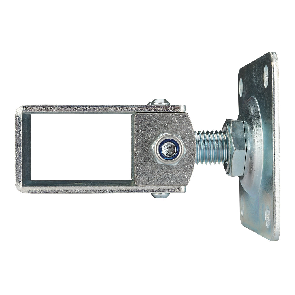 Adjustable Gate Hinge With Square Plate To Suit 60x40mm Box Section