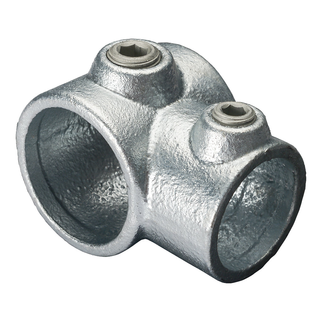 101B/C Short Tee Reducer For 33.7mm Post / 42.4mm Cross Rail