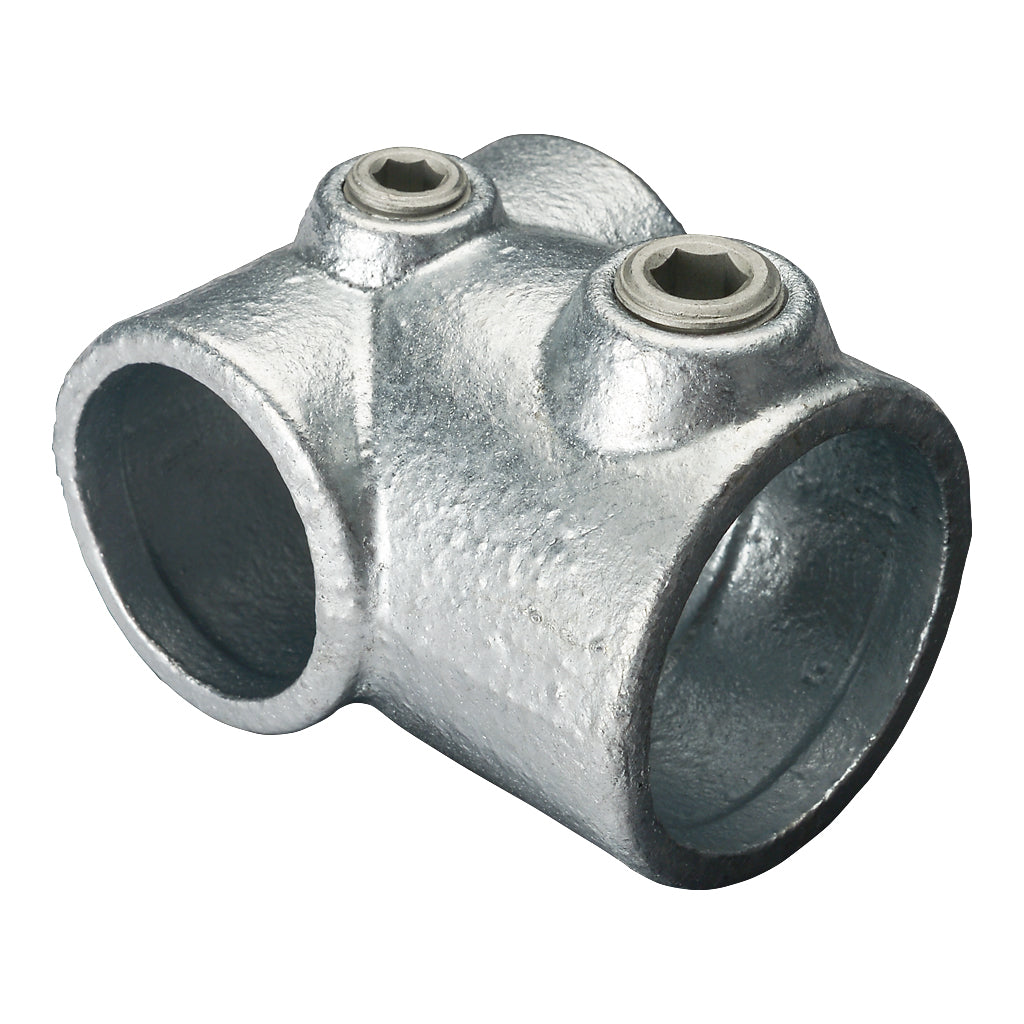 101C/B Short Tee Reducer For 42.4mm Post / 33.7mm Cross Rail