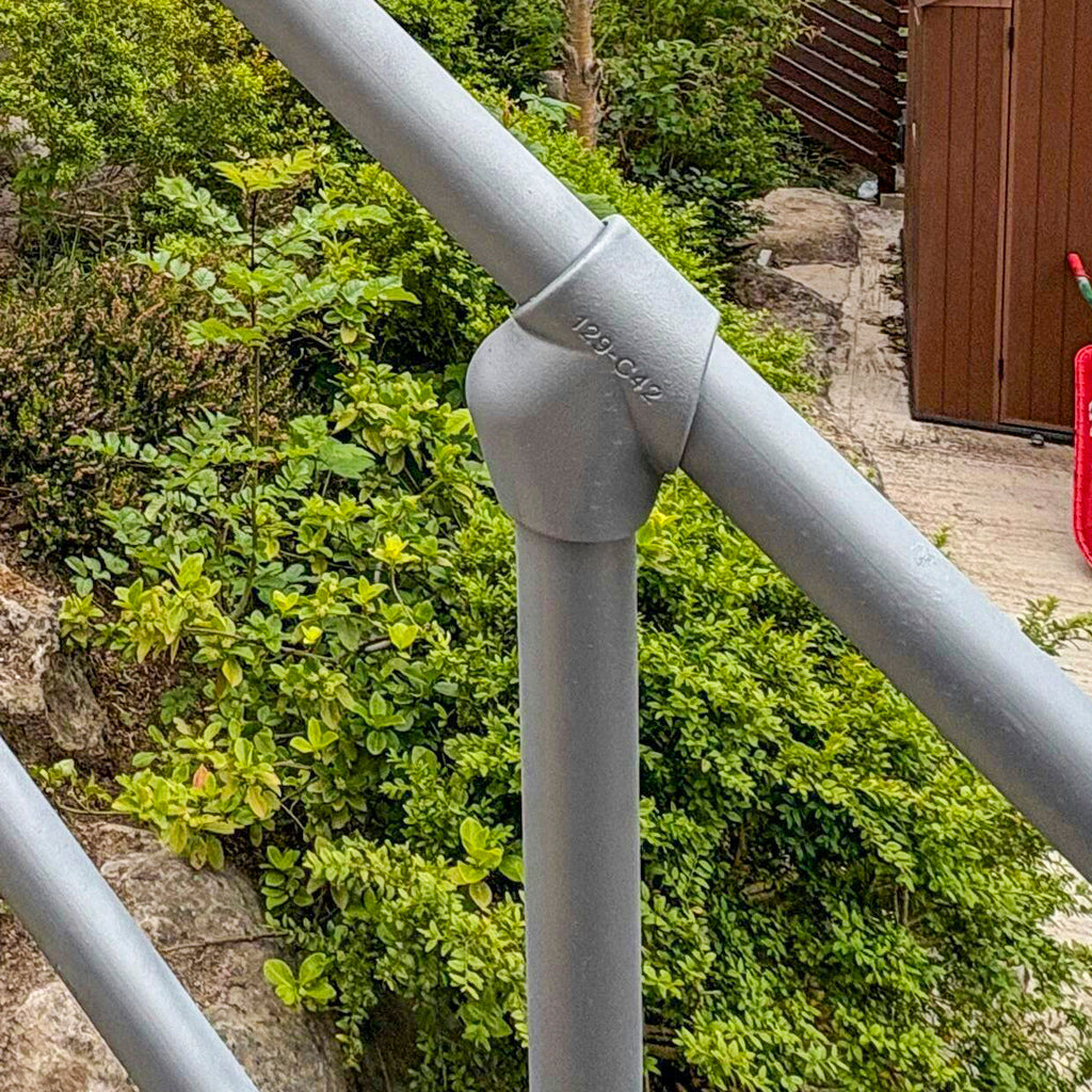 129C 30-60° Adjustable Short Tee Key Clamp To Suit 42.4mm Tube