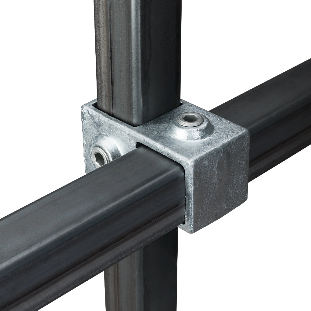 Offset Crossover Joint 90° Key Clamp For 25mm Box Section