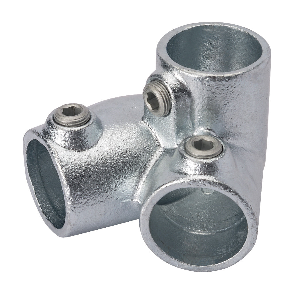 320LD Top Left Hand Sloping Down Side Outlet Elbow 30-45° To Suit 48.3mm Tube