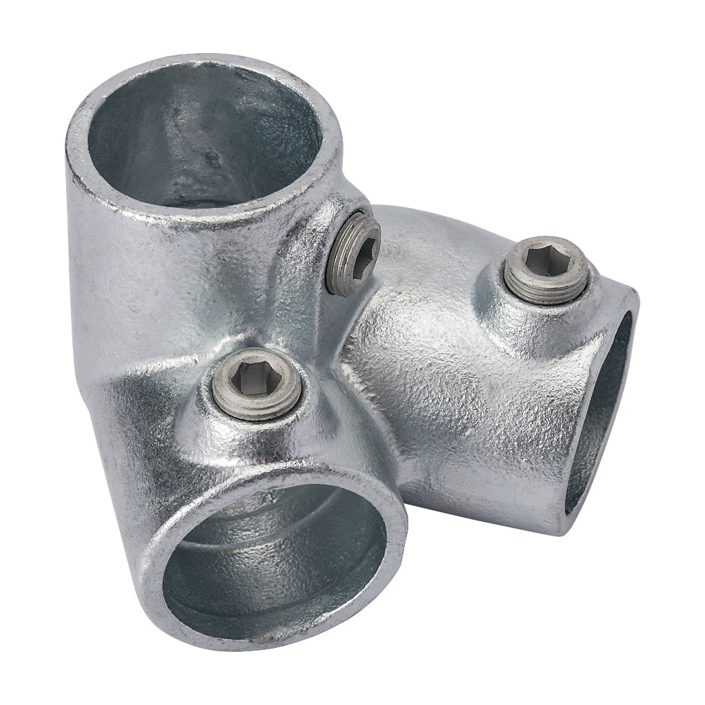 320RC Top Right Hand Sloping Down Side Outlet Elbow 30-45° To Suit 42.4mm Tube