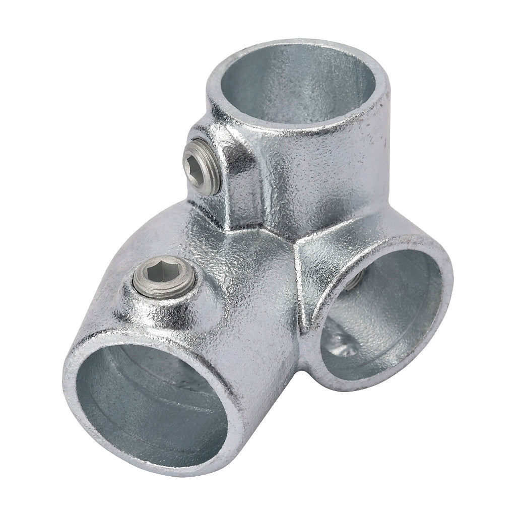 321LD Middle Left Hand Sloping Down Side Outlet Elbow 30-45° To Suit 48.3mm Tube