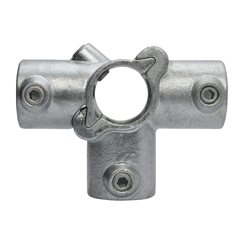 A176D Add On 3 Way Side Outlet Tee Key Clamp To Suit 48.3mm Tube