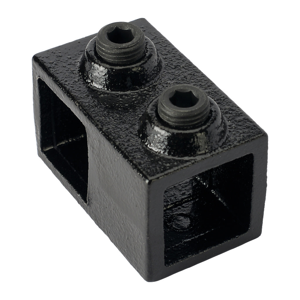 Short Tee 25mm Square Key Clamp With Black Electrophoretic Finish