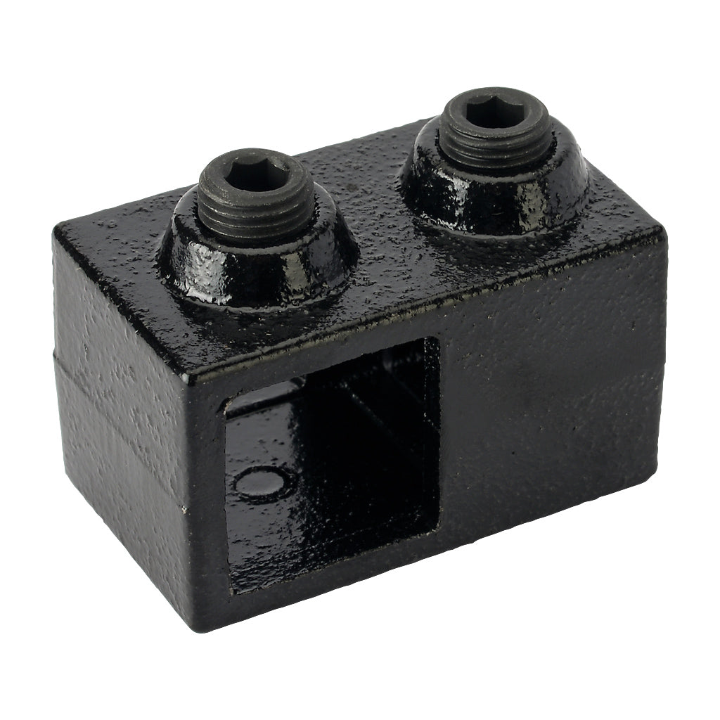 Short Tee 25mm Square Key Clamp With Black Electrophoretic Finish