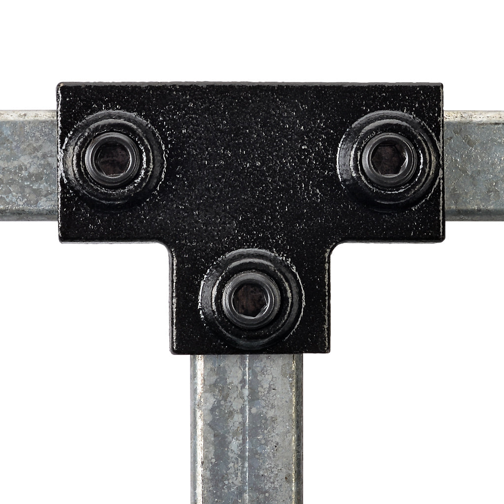 Long Tee 25mm Square Key Clamp With Black Electrophoretic Finish