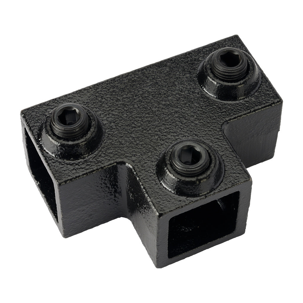 Long Tee 25mm Square Key Clamp With Black Electrophoretic Finish