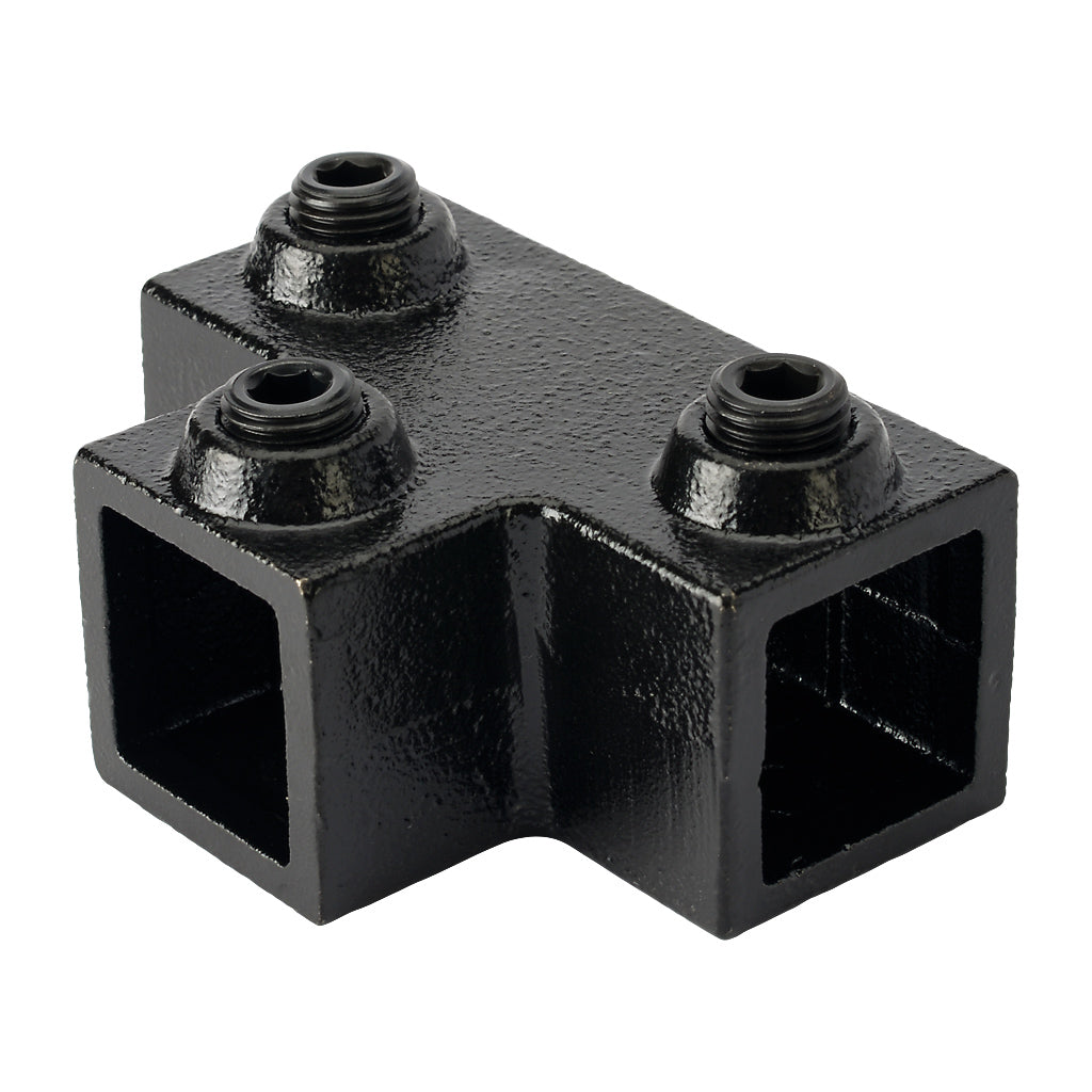 Long Tee 25mm Square Key Clamp With Black Electrophoretic Finish