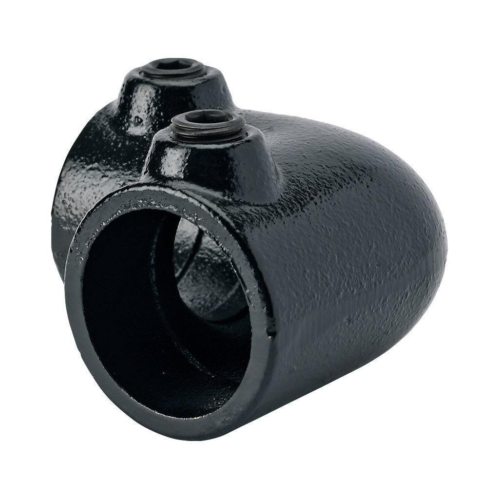 E125A 90° Elbow Key Clamp To Suit 26.9mm Tube With Black Electrophoretic Finish