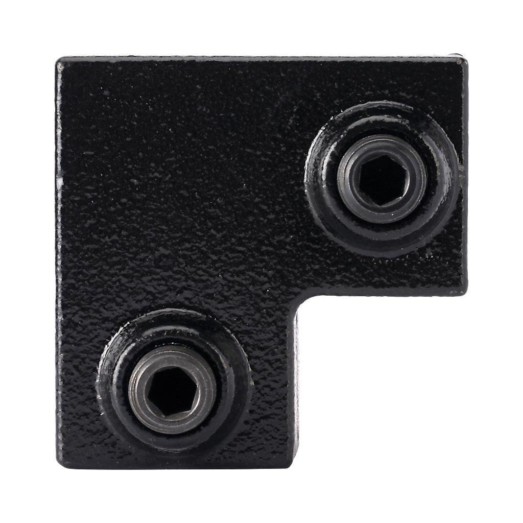 90° Elbow 25mm Square Key Clamp With Black Electrophoretic Finish