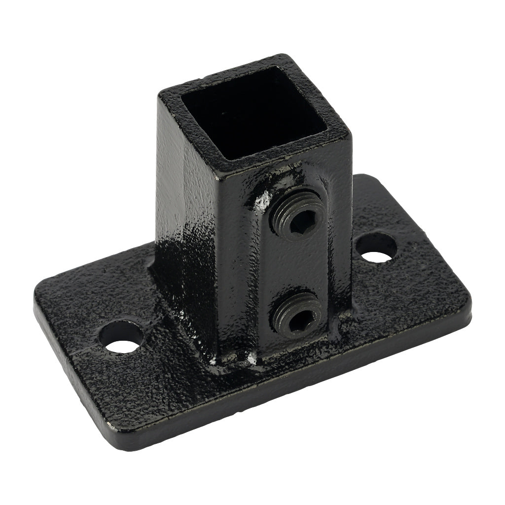 Base Plate 25mm Square Key Clamp Black Electrophoretic Finish