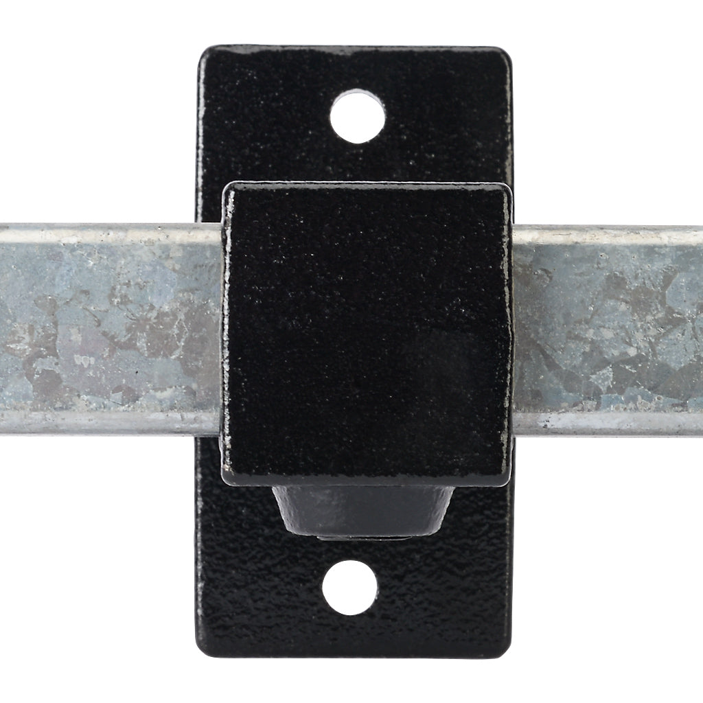 Handrail Bracket 25mm Square Key Clamp Black Electrophoretic Finish