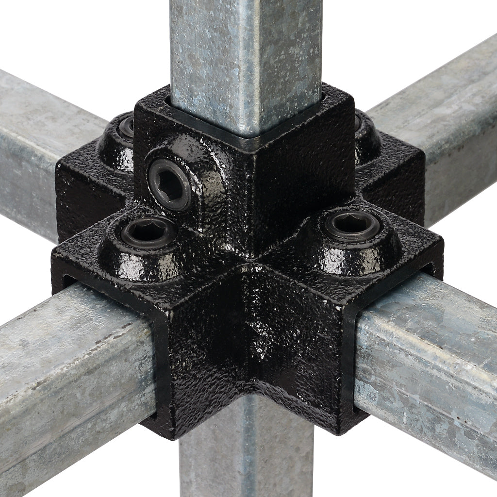 Centre Cross 25mm Square Key Clamp Black Electrophoretic Finish