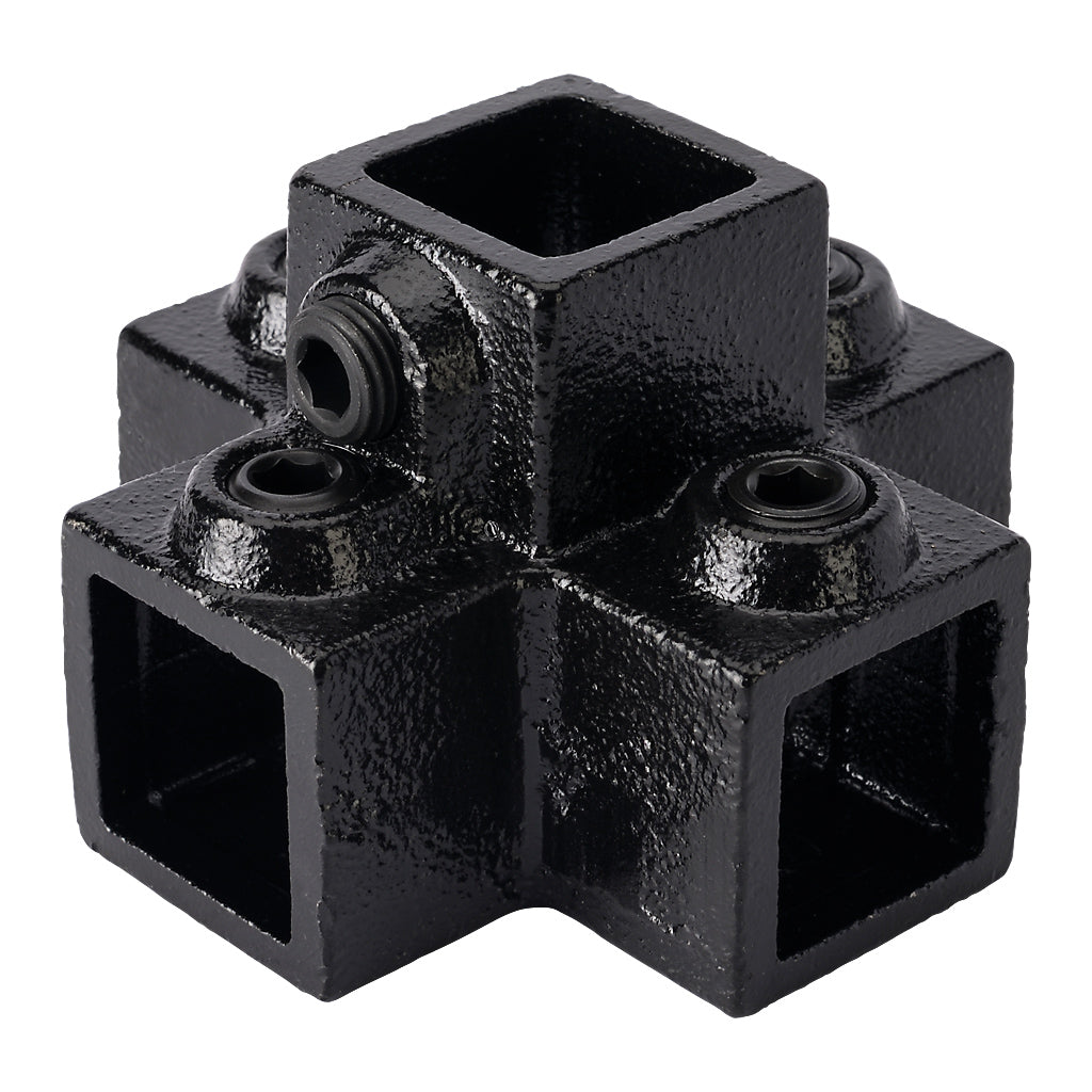 Centre Cross 25mm Square Key Clamp Black Electrophoretic Finish