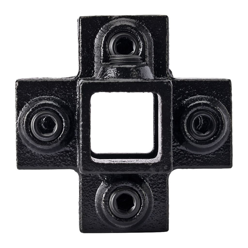 Centre Cross 25mm Square Key Clamp Black Electrophoretic Finish