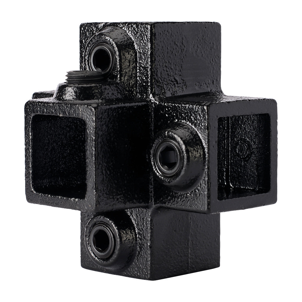 Centre Cross 25mm Square Key Clamp Black Electrophoretic Finish