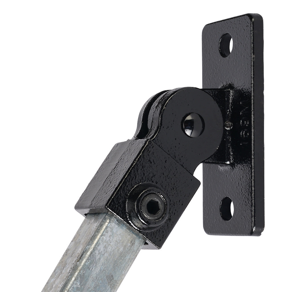 Swivel Fixing 25mm Square Key Clamp Black Electrophoretic Finish