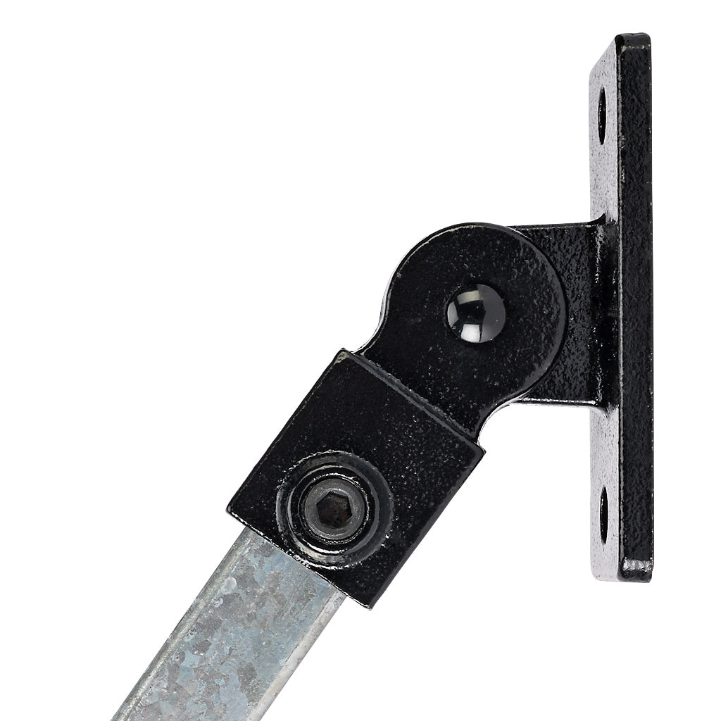 Swivel Fixing 25mm Square Key Clamp Black Electrophoretic Finish