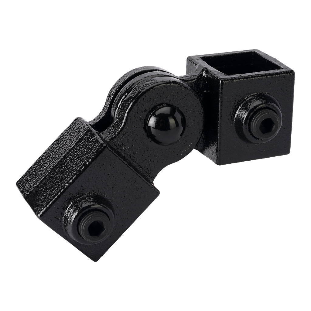 Single Swivel 25mm Square Key Clamp Black Electrophoretic Finish