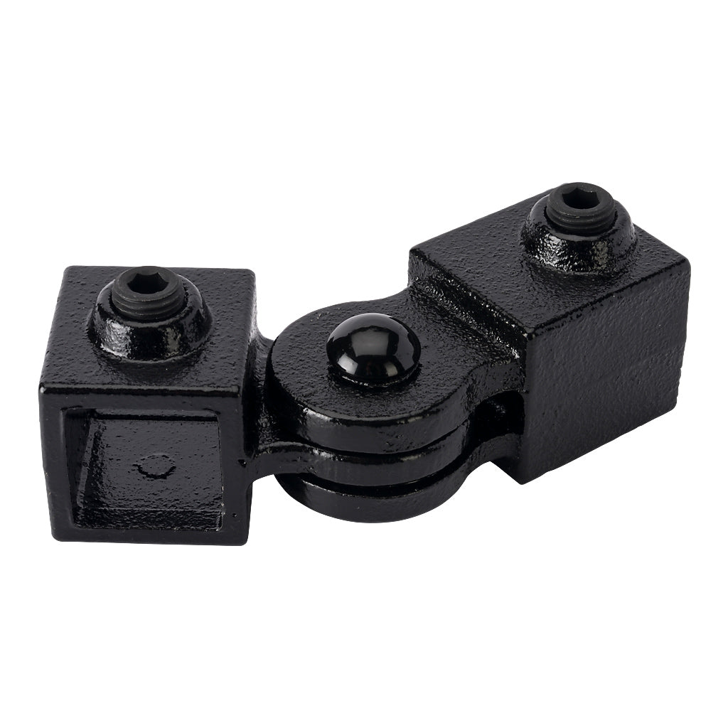 Single Swivel 25mm Square Key Clamp Black Electrophoretic Finish