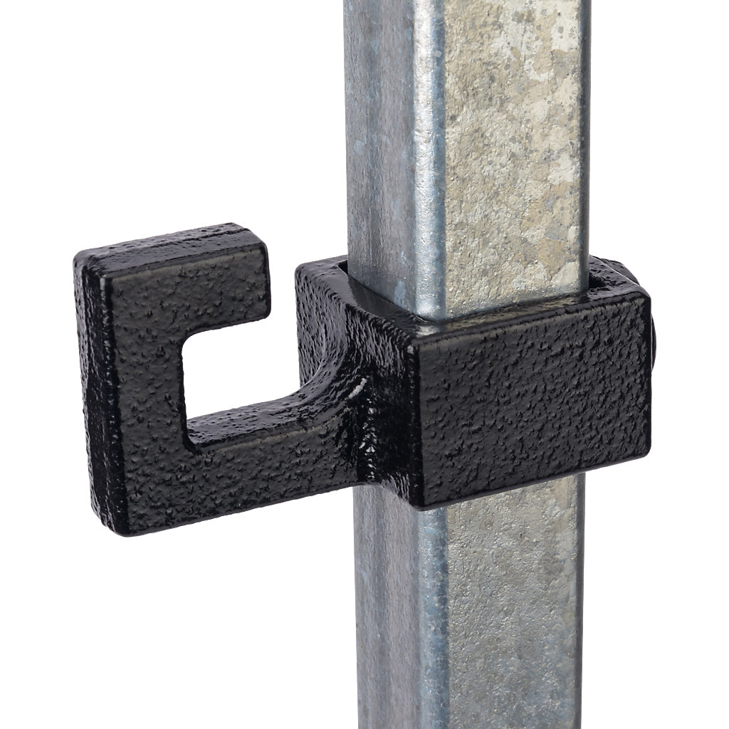 Side Hook 25mm Square Key Clamp Black Electrophoretic Finish