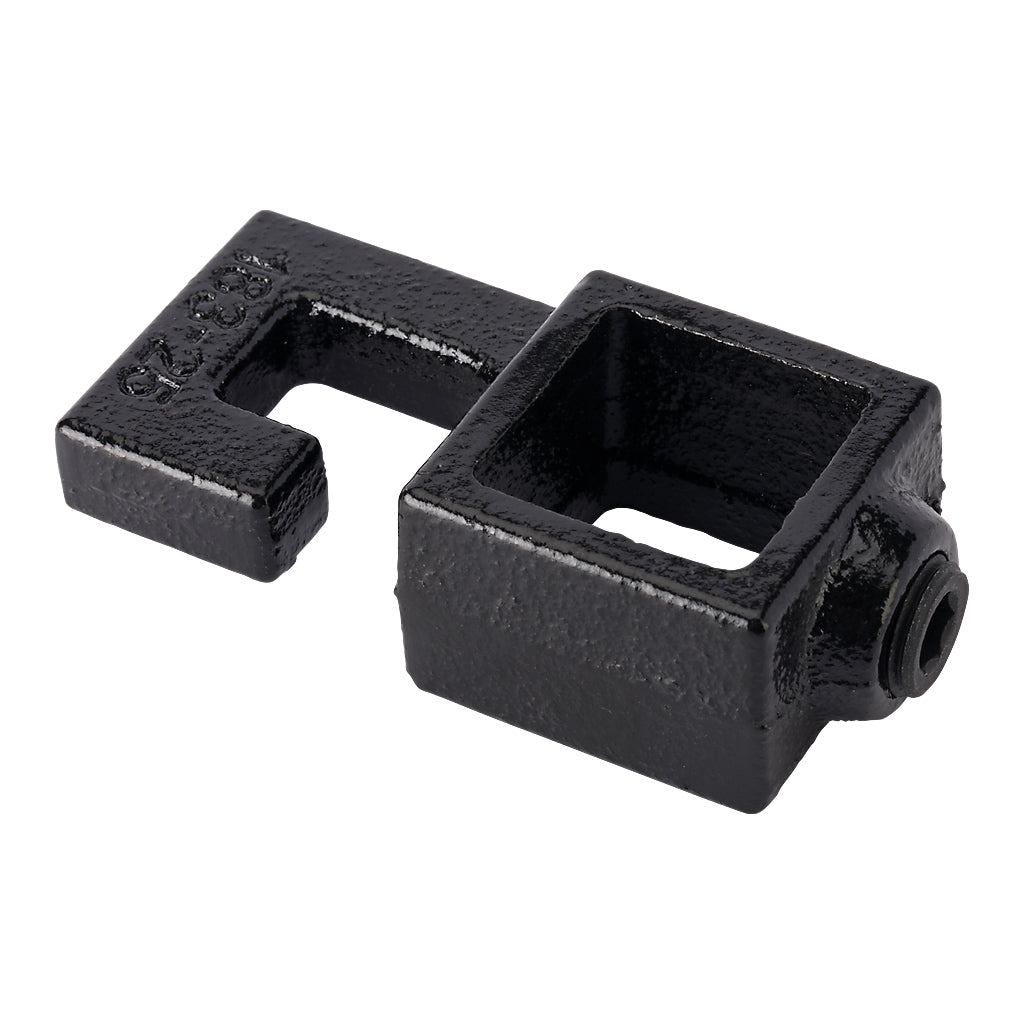 Straight Hook 25mm Square Key Clamp Black Electrophoretic Finish