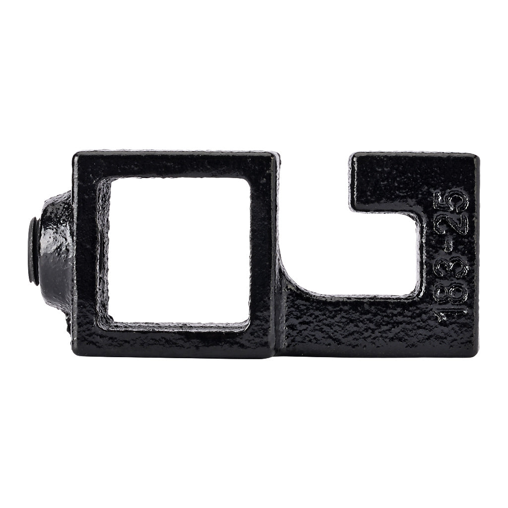 Straight Hook 25mm Square Key Clamp Black Electrophoretic Finish