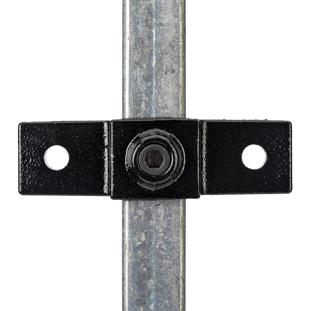 Double Lugged Bracket 25mm Square Key Clamp Black Electrophoretic Finish