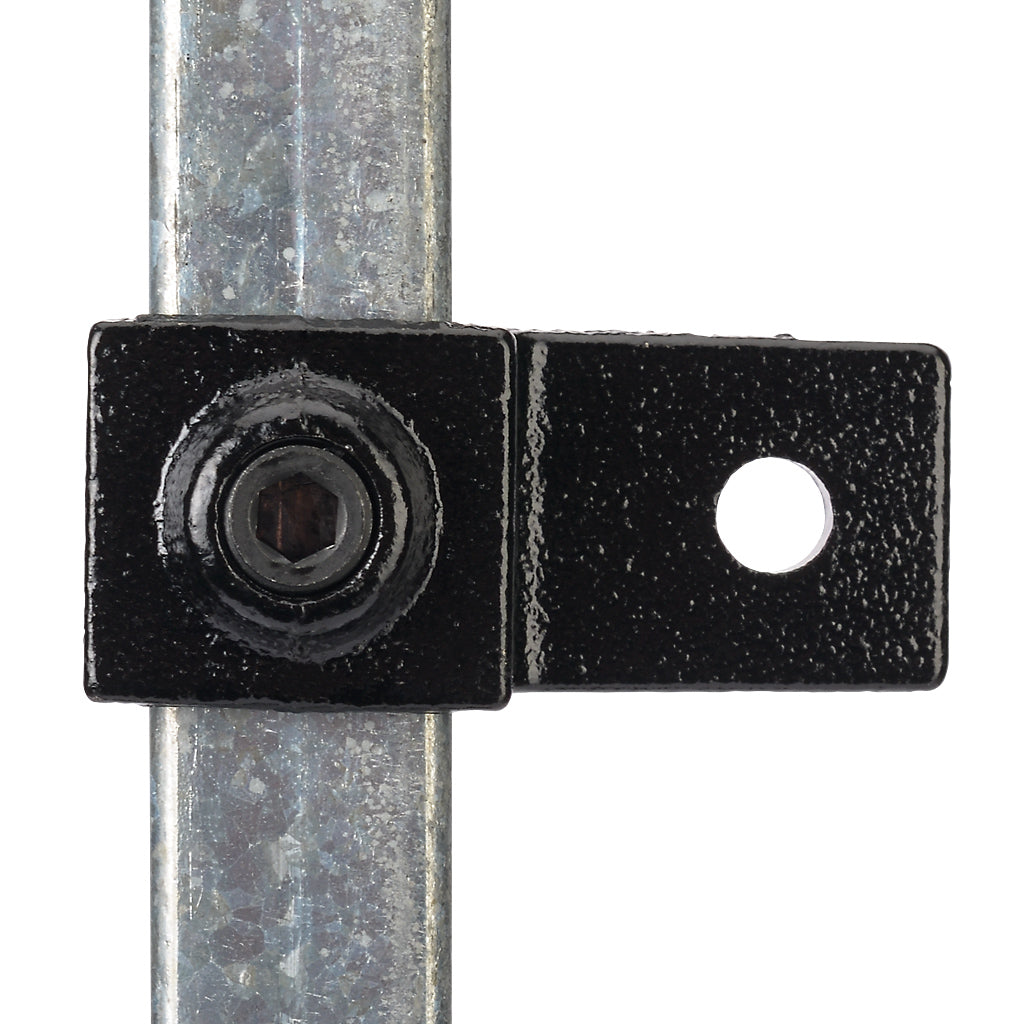 Single Lugged Bracket 25mm Square Key Clamp Black Electrophoretic Finish