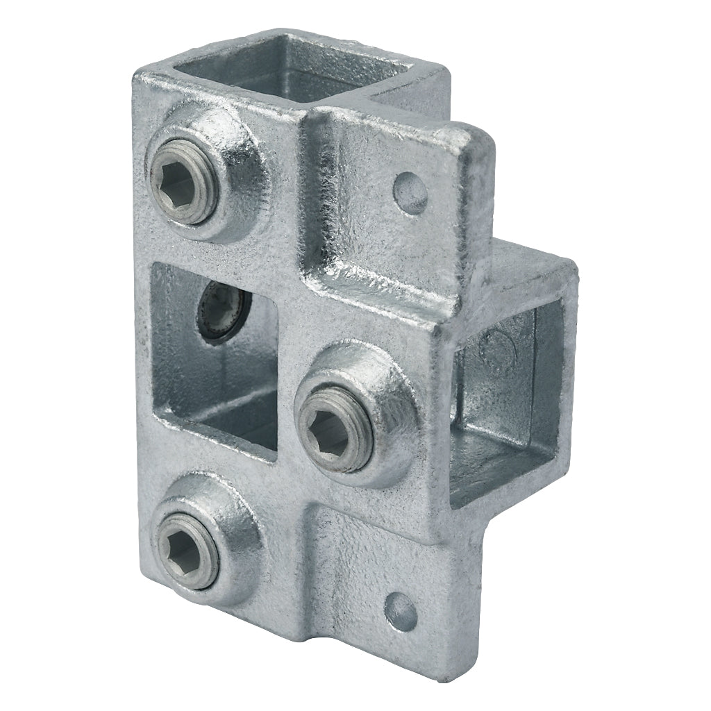 3 Way Side Outlet Shelf Tee For 25mm Square Box