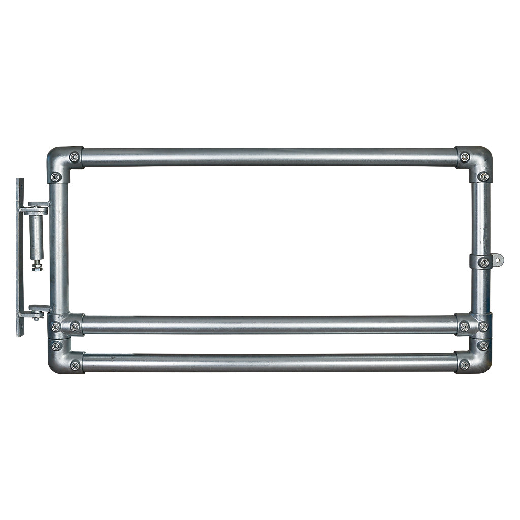 Retrofit Key Clamp Half Height Self Closing Gate 48.3mm Tube To Flat