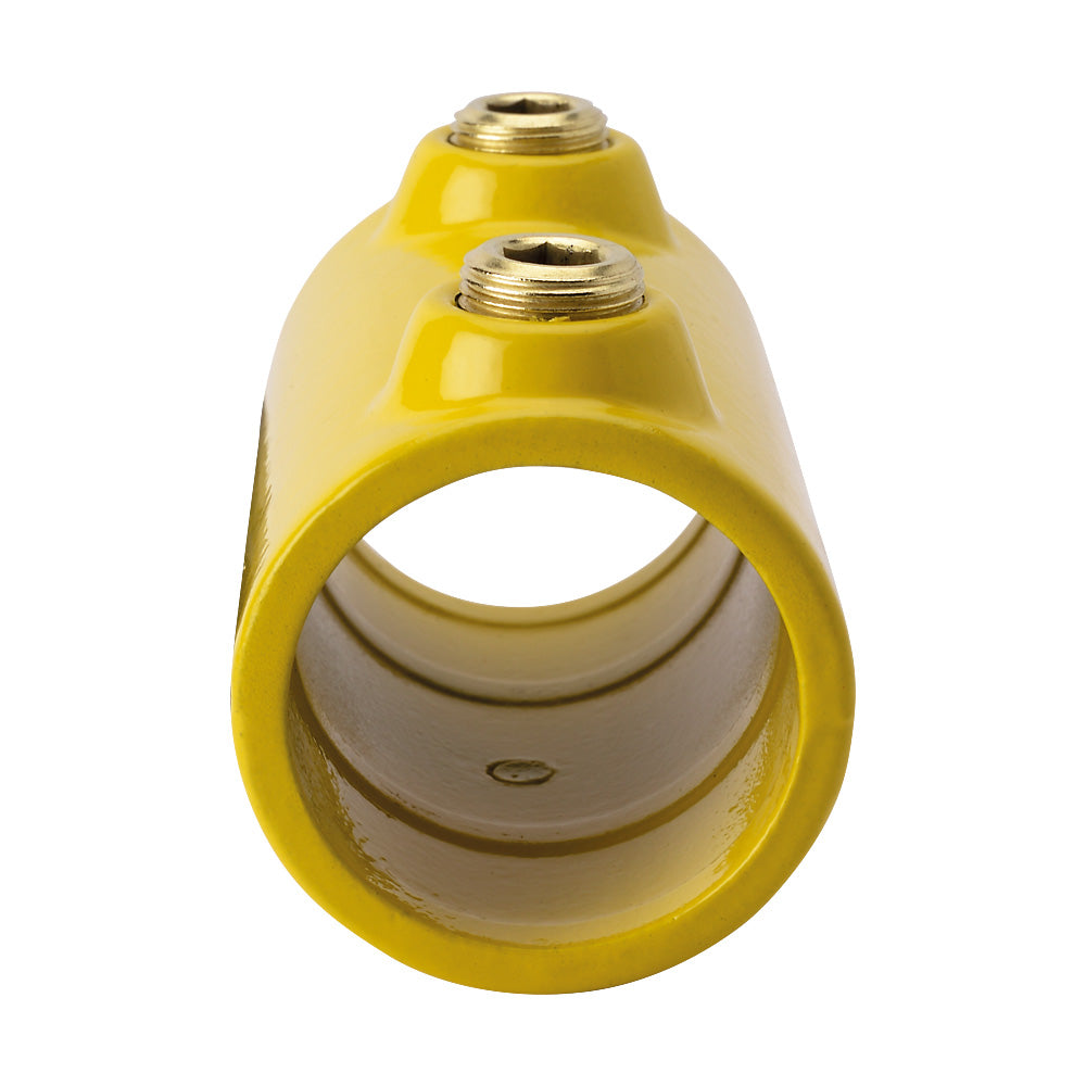 Y149B Straight Joint Key Clamp To Suit 33.7mm Tube Yellow
