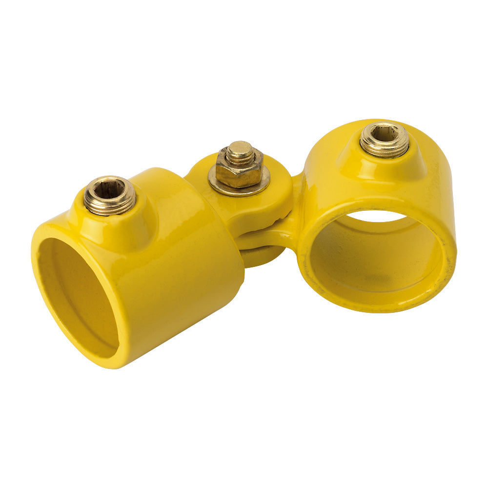 Y173C Single Swivel Socket Key Clamp To Suit 42.4mm Tube Yellow