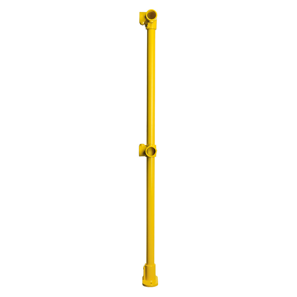 Yellow Powder Coated Key Clamp Corner Post Kit For 33.7mm Tube