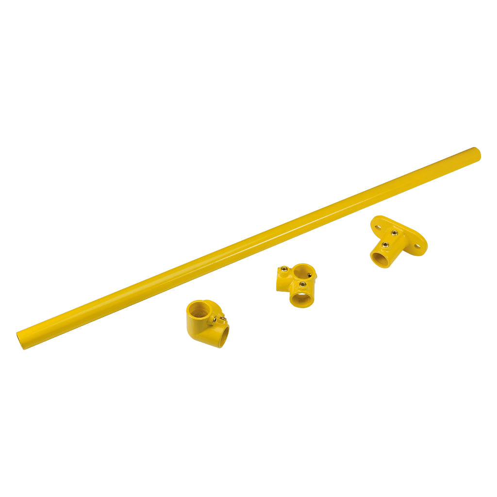 Yellow Powder Coated Key Clamp Corner Post Kit For 33.7mm Tube