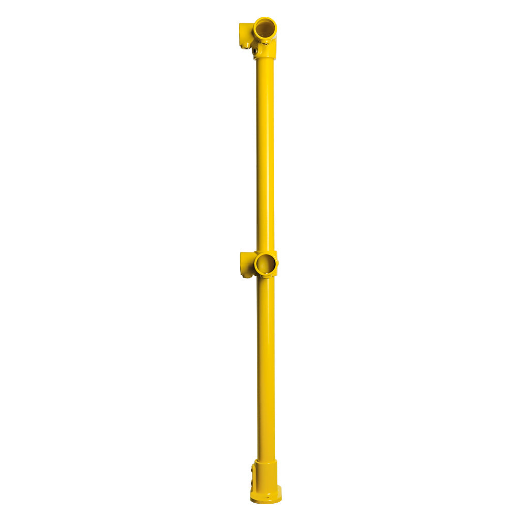 Yellow Powder Coated Key Clamp Corner Post Kit For 42.4mm Tube