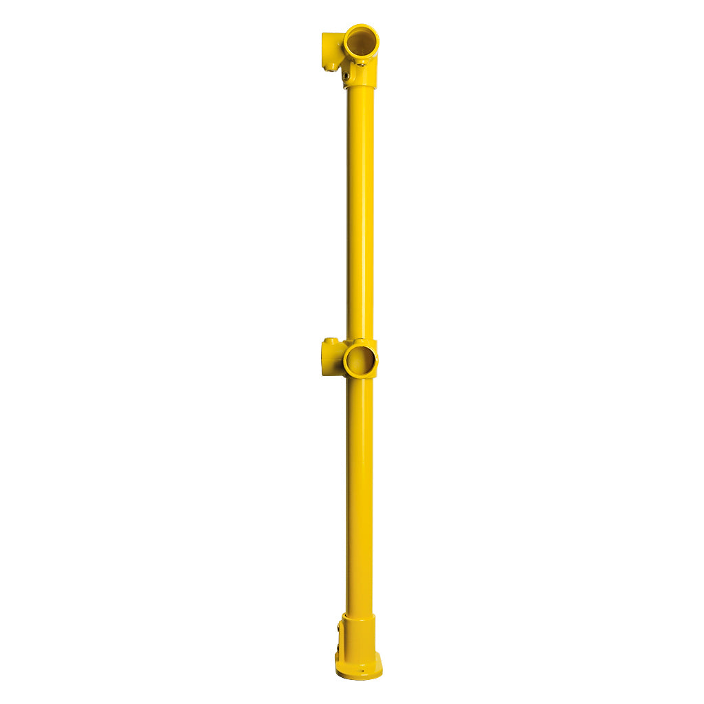 Yellow Powder Coated Key Clamp Corner Post Kit For 48.3mm Tube