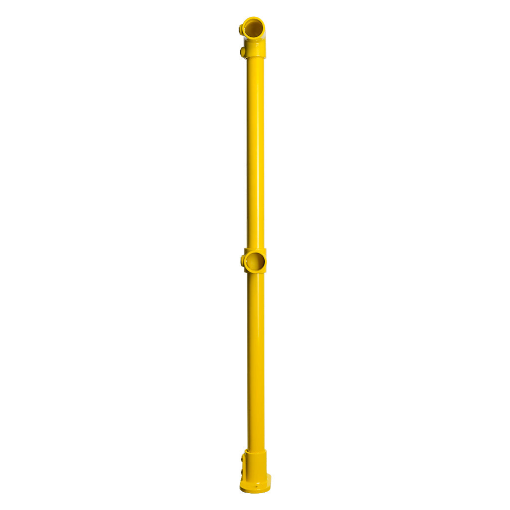 Yellow Powder Coated Key Clamp End Post Kit For 42.4mm Tube