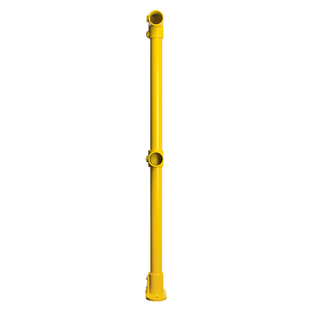 Yellow Powder Coated Key Clamp End Post Kit For 48.3mm Tube