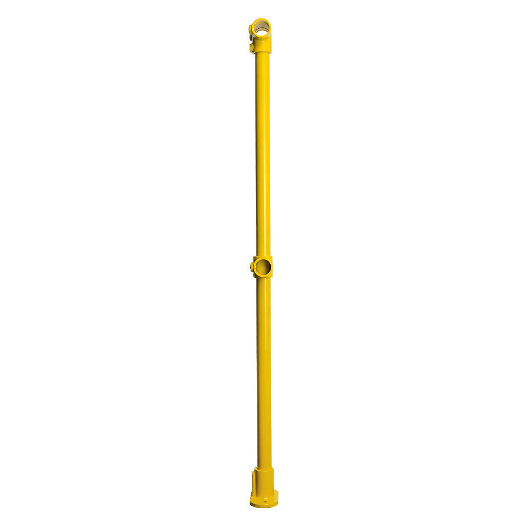 Yellow Powder Coated Key Clamp Mid Post Kit For 33.7mm Tube