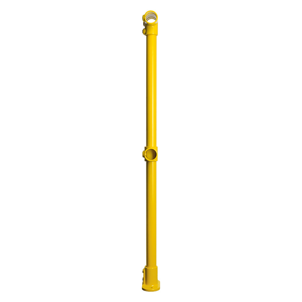 Yellow Powder Coated Key Clamp Mid Post Kit For 42.4mm Tube