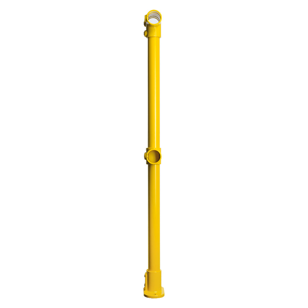 Yellow Powder Coated Key Clamp Mid Post Kit For 48.3mm Tube
