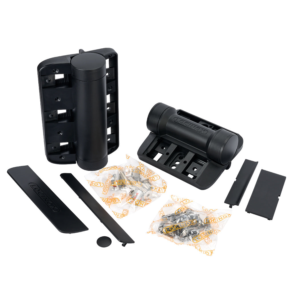 Locinox CARACAL Hydraulic 180° Gate Closer And Hinge Black