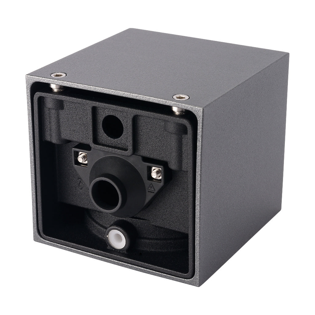 Locinox CUBE75-DC Architectural Conical Wall Lighting 12-24V DC Anthracite Grey