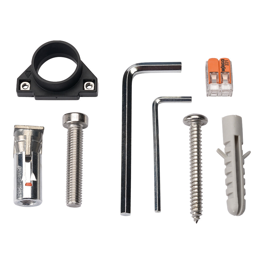 Locinox CUBE75-DC Architectural Conical Wall Lighting 12-24V DC Black